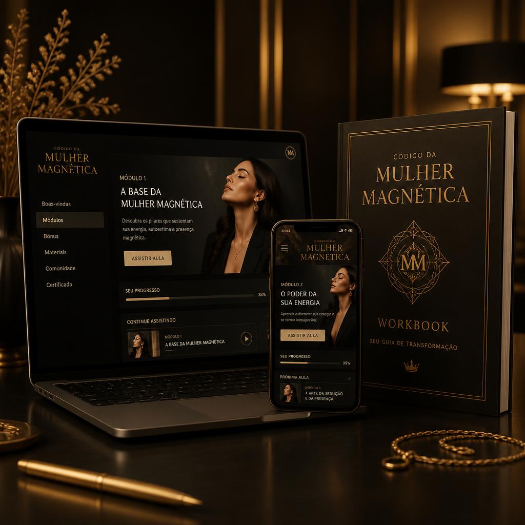 Workbook e aulas do Código da Mulher Magnética